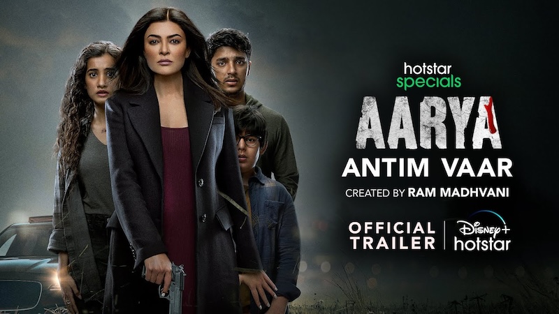Aarya (Disney+ Hotstar): This crime drama follows a woman who is forced to take over her husband's illegal drug business after he is murdered. With its strong female lead, gripping plot, and stellar performances by Sushmita Sen, Chandrachur Singh, and Sikandar Kher, "Aarya" has an IMDb rating of 7.9/10.